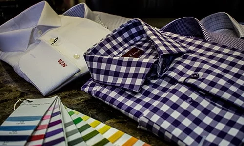 Custom Tailored Plaid Shirt Master Rudolph Tailor Green Bay WI