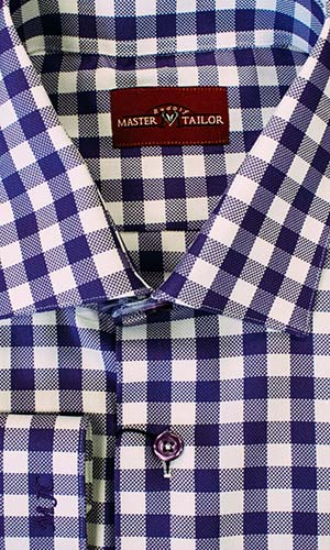 Custom Tailored Plaid Shirt Master Rudolph Tailor Green Bay WI